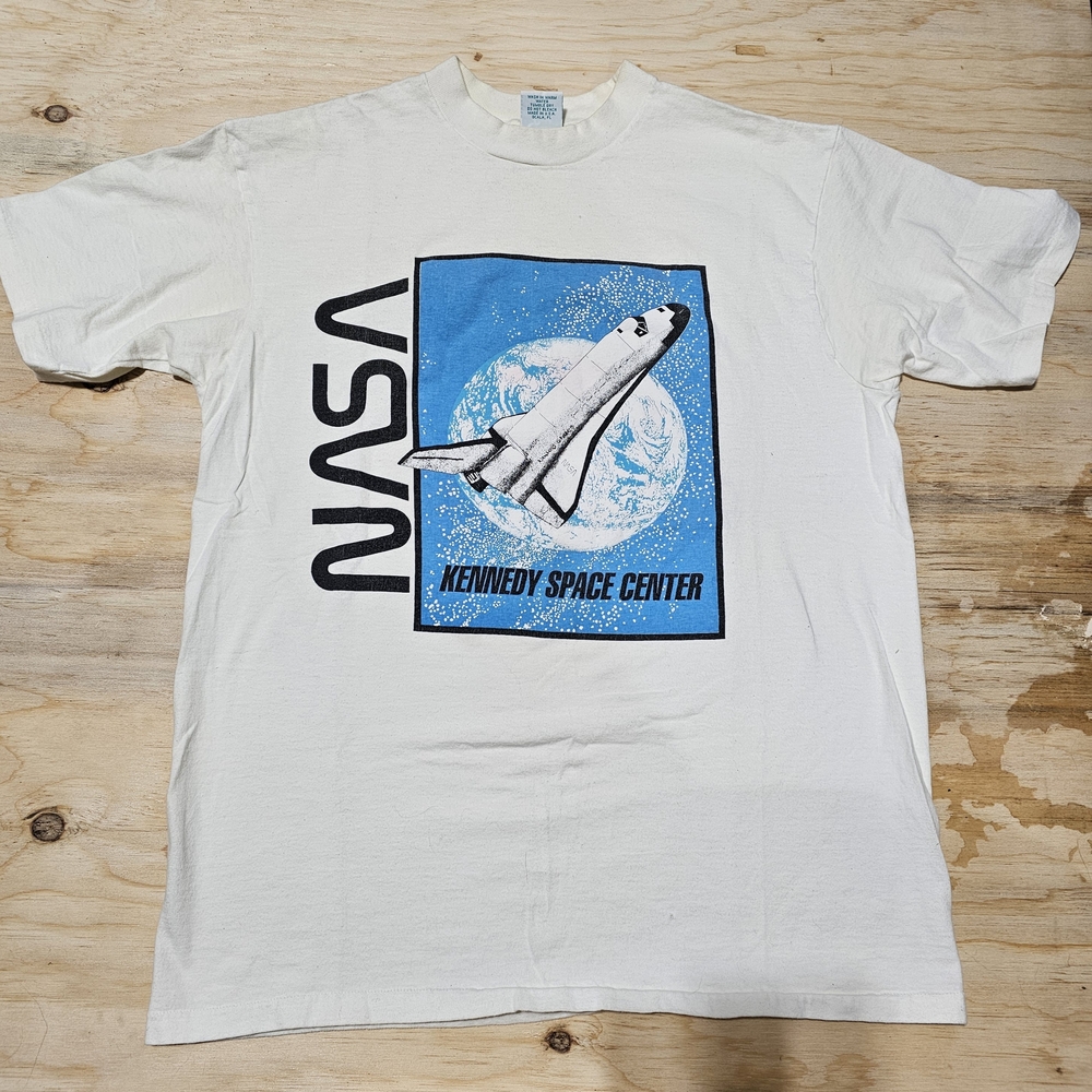 Vintage NASA White Graphic T-Shirt